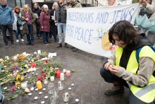 Aktion der Palestinians and Jews for Peace in Köln im März 2024